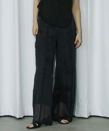 Ezick | High corset シアーパイピングパンツ(その他パンツ)