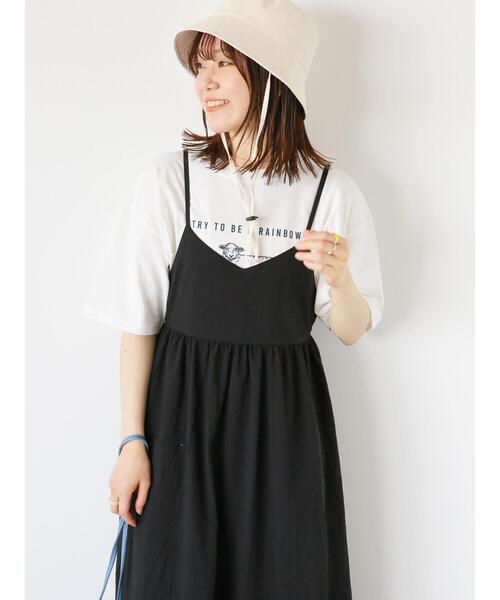 ehka sopo(エヘカソポ)の「バックリボンキャミソールワンピース(ワンピース・レディース・ブルー/ブラック/ベージュ・F)」の13枚目の写真