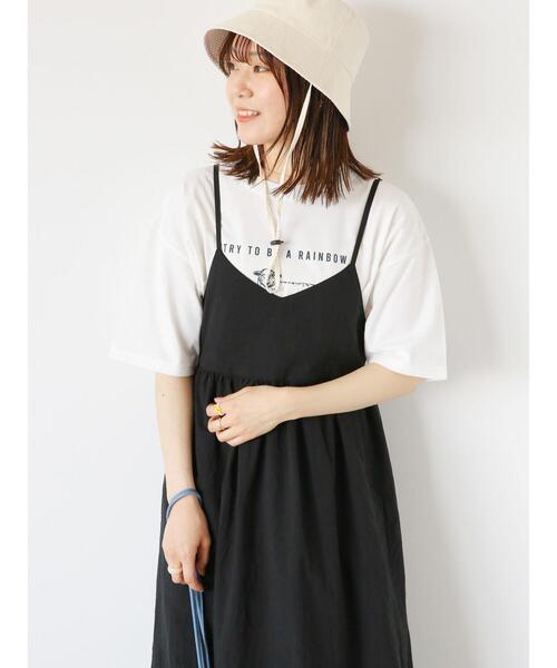 ehka sopo(エヘカソポ)の「バックリボンキャミソールワンピース(ワンピース・レディース・ブルー/ブラック/ベージュ・F)」の14枚目の写真