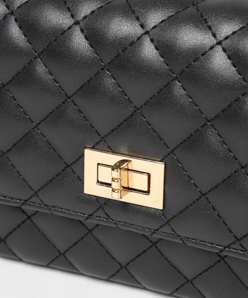 Andemiu(アンデミュウ)の「キルティングチェーンバッグ 965316(ショルダーバッグ・レディース・グレイッシュベージュ/ブラック/ベージュ/グリーン/マルチ・FREE)」の20枚目の写真