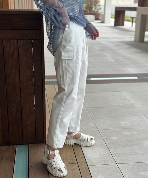 deux amour（ドゥーザムール）の「カーゴパンツ（カーゴパンツ・レディース・ベージュ/スミクロ/ホワイト・FREE）」の5枚目の写真