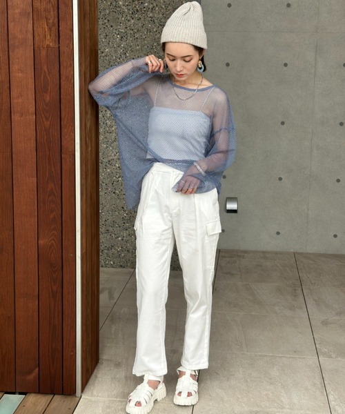 deux amour（ドゥーザムール）の「カーゴパンツ（カーゴパンツ・レディース・ベージュ/スミクロ/ホワイト・FREE）」の11枚目の写真