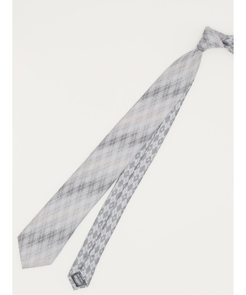 レノマ オム シルク パネル柄 ナロータイ 7.0cm幅