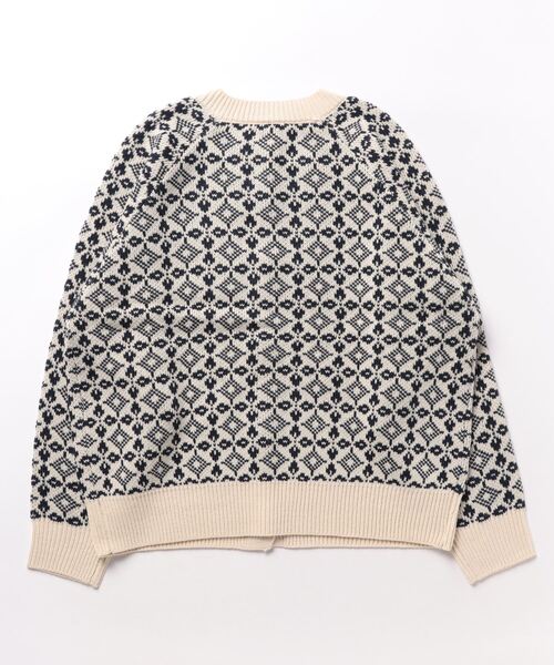 チチカカ（チチカカ）の「総柄ジャガードカーディガン（カーディガン/ボレロ・レディース・イエロー/ネイビー・FREE）」の18枚目の写真