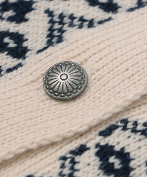 チチカカ（チチカカ）の「総柄ジャガードカーディガン（カーディガン/ボレロ・レディース・イエロー/ネイビー・FREE）」の16枚目の写真