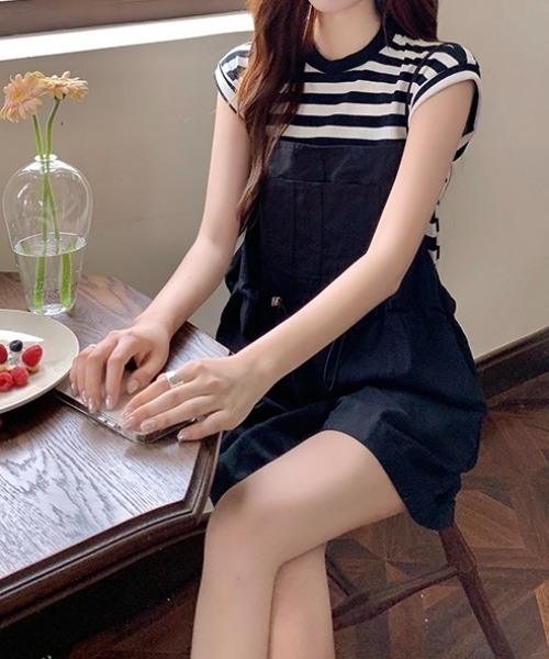 【美品☺︎完売品】Upcycle Lino チノウォッシュカラーサロペット 最新作売れ筋が満載 Upcycle Lino チノウォッシュカラー