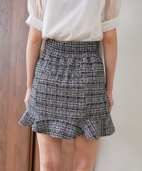 MAJESTIC LEGON（マジェスティックレゴン）の「カットツイードミニスカパン（スカート・レディース・グリーン系その他/ブルー系その他4/グレー系その他・MEDIUM）」の14枚目の写真