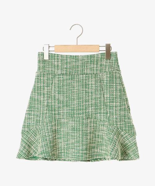 MAJESTIC LEGON（マジェスティックレゴン）の「カットツイードミニスカパン（スカート・レディース・グリーン系その他/ブルー系その他4/グレー系その他・MEDIUM）」の22枚目の写真