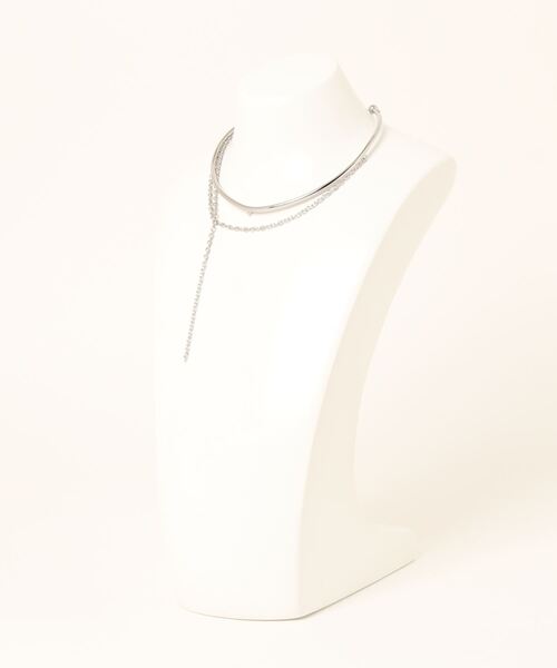ROSE BUD(ローズバッド)の「(Sea'ds mara)メニーウェイチェーンチョーカー(チョーカー・レディース・シルバー・FREE)」の2枚目の写真