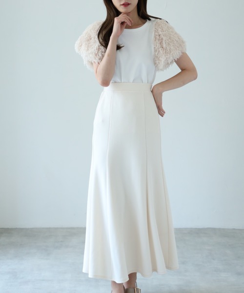 tocco closet（トッコ　クローゼット）の「【ZOZO限定】フリンジ切り替えカットプルオーバー（Tシャツ/カットソー・レディース・ピンク/ナチュラル/ブラック・M）」の16枚目の写真