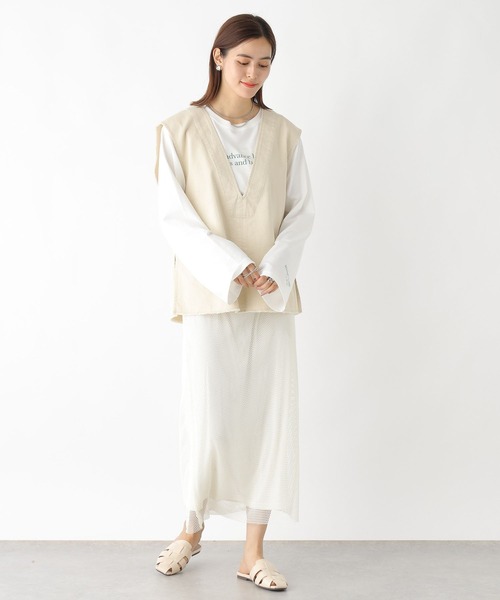 LEPSIM（レプシィム）の「デニムVネックジレ　964567（ベスト・レディース・アイボリー/ブルー/ブラック・FREE）」の18枚目の写真