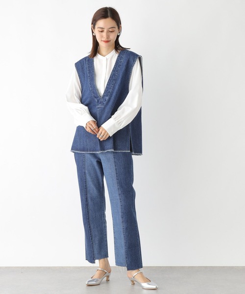 セール】デニムVネックジレ 964567（ベスト）｜LEPSIM（レプシィム）の
