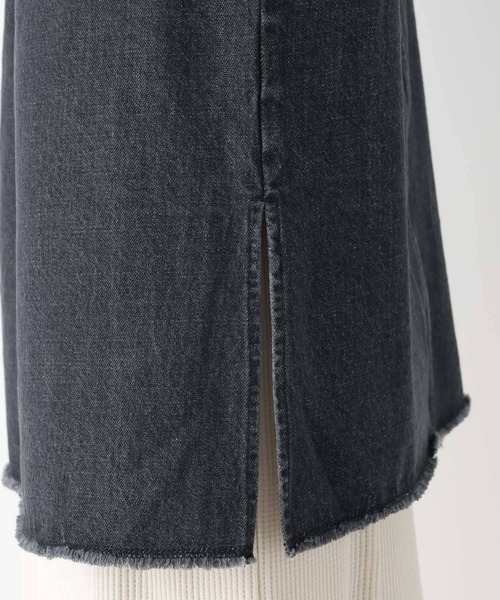 LEPSIM（レプシィム）の「デニムVネックジレ　964567（ベスト・レディース・アイボリー/ブルー/ブラック・FREE）」の7枚目の写真