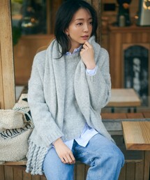 【滝沢眞規子さん着用】ベビーアルパカ クロップド ニット