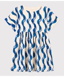 プリント半袖ワンピース