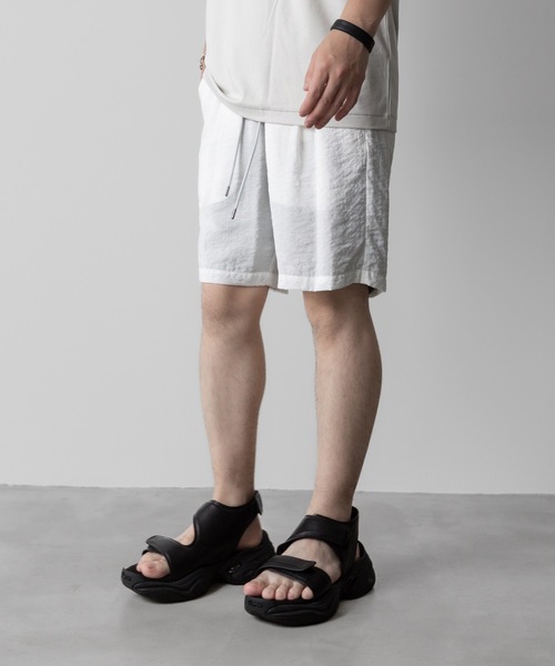 ATTACHMENT(アタッチメント)の「RY/NYローンショーツ / RY/NY LAWN SHORTS(その他パンツ・メンズ・ライトブルー/ホワイト×グレー/ブラック/ホワイト・2/1/3)」の2枚目の写真