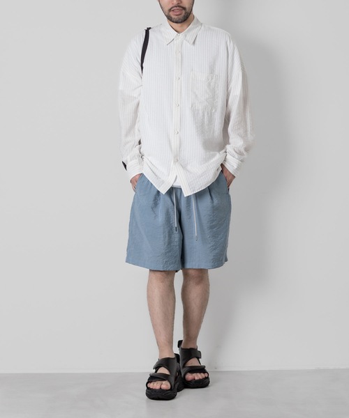 ATTACHMENT(アタッチメント)の「RY/NYローンショーツ / RY/NY LAWN SHORTS(その他パンツ・メンズ・ライトブルー/ホワイト×グレー/ブラック/ホワイト・2/1/3)」の18枚目の写真