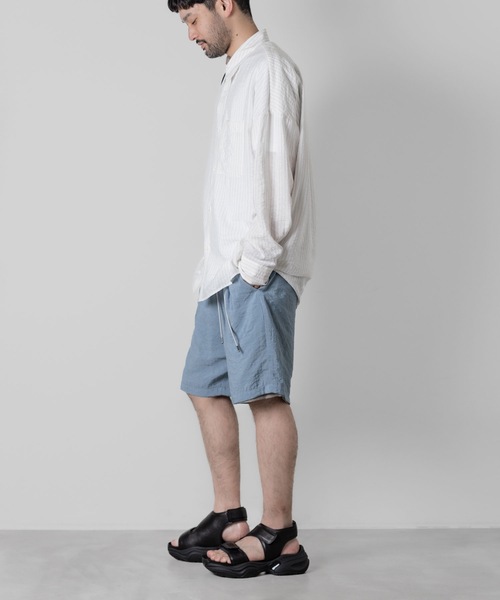 ATTACHMENT(アタッチメント)の「RY/NYローンショーツ / RY/NY LAWN SHORTS(その他パンツ・メンズ・ライトブルー/ホワイト×グレー/ブラック/ホワイト・2/1/3)」の19枚目の写真