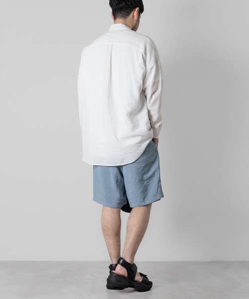 ATTACHMENT(アタッチメント)の「RY/NYローンショーツ / RY/NY LAWN SHORTS(その他パンツ・メンズ・ライトブルー/ホワイト×グレー/ブラック/ホワイト・2/1/3)」の20枚目の写真