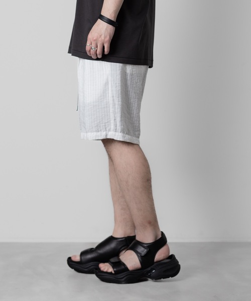 ATTACHMENT(アタッチメント)の「RY/NYローンショーツ / RY/NY LAWN SHORTS(その他パンツ・メンズ・ライトブルー/ホワイト×グレー/ブラック/ホワイト・2/1/3)」の10枚目の写真