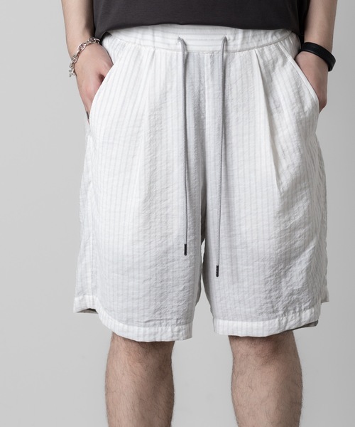 ATTACHMENT(アタッチメント)の「RY/NYローンショーツ / RY/NY LAWN SHORTS(その他パンツ・メンズ・ライトブルー/ホワイト×グレー/ブラック/ホワイト・2/1/3)」の12枚目の写真