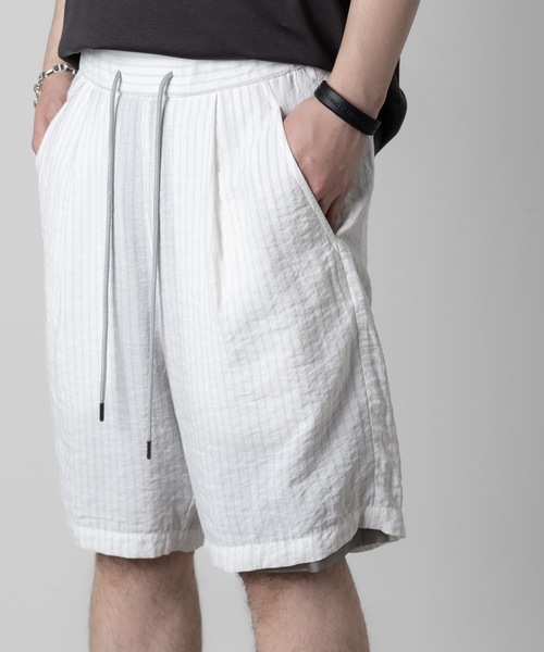ATTACHMENT(アタッチメント)の「RY/NYローンショーツ / RY/NY LAWN SHORTS(その他パンツ・メンズ・ライトブルー/ホワイト×グレー/ブラック/ホワイト・2/1/3)」の13枚目の写真