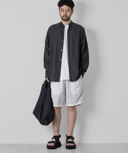 ATTACHMENT(アタッチメント)の「RY/NYローンショーツ / RY/NY LAWN SHORTS(その他パンツ・メンズ・ライトブルー/ホワイト×グレー/ブラック/ホワイト・2/1/3)」の7枚目の写真