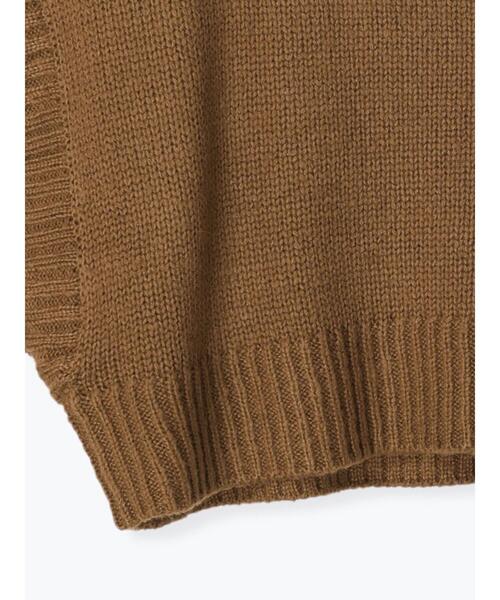 Lugnoncure（ルノンキュール）の「後ろ畦編み短丈ベスト（ベスト・レディース・オフホワイト/ネイビー/ブラウン・F）」の20枚目の写真