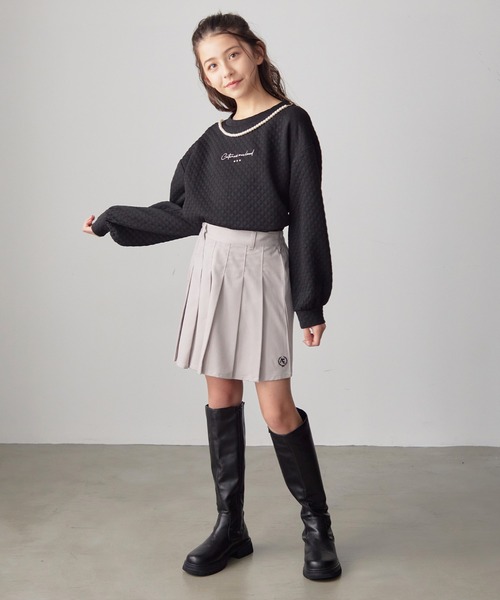Amourire girl(アムリールガール)の「プリーツスカパン(130cm~150cm)(その他パンツ・キッズ・ブラック/グレー/ベージュ/ピンク・140cm/150cm/130cm)」の17枚目の写真