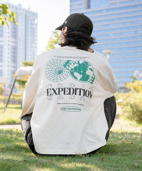 kutir（クティール）の「オーバーサイズアソートロンT（Tシャツ/カットソー・メンズ・ブラック/スモークグレー/ダークグレー/ホワイト/ホワイト系その他/ホワイト系その他2・LARGE/MEDIUM）」の3枚目の写真