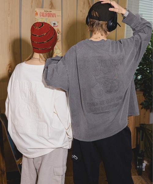 kutir（クティール）の「オーバーサイズアソートロンT（Tシャツ/カットソー・メンズ・ブラック/スモークグレー/ダークグレー/ホワイト/ホワイト系その他/ホワイト系その他2・LARGE/MEDIUM）」の4枚目の写真