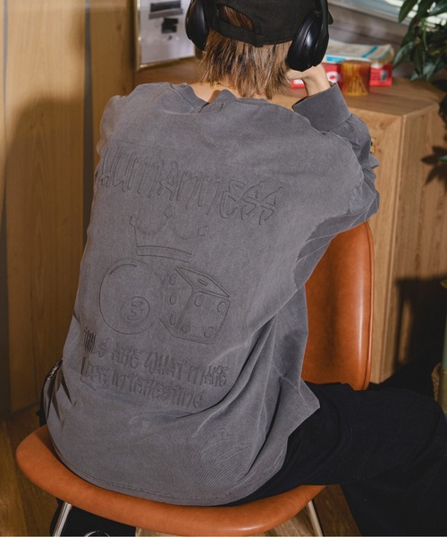 kutir（クティール）の「オーバーサイズアソートロンT（Tシャツ/カットソー・メンズ・ブラック/スモークグレー/ダークグレー/ホワイト/ホワイト系その他/ホワイト系その他2・LARGE/MEDIUM）」の5枚目の写真