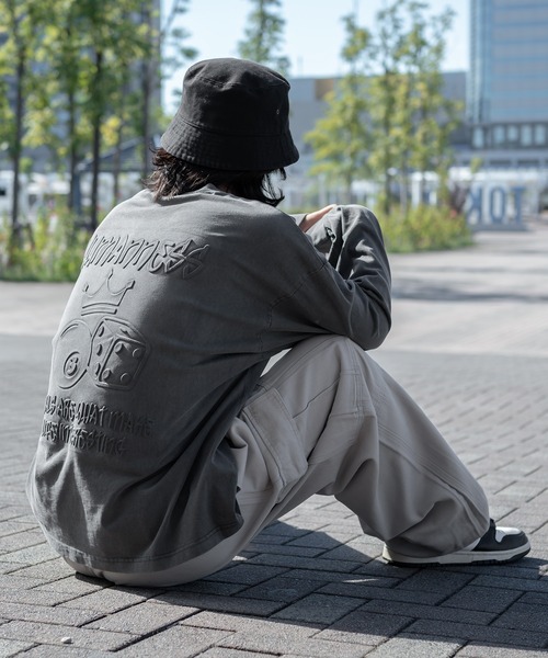 kutir（クティール）の「オーバーサイズアソートロンT（Tシャツ/カットソー・メンズ・ブラック/スモークグレー/ダークグレー/ホワイト/ホワイト系その他/ホワイト系その他2・LARGE/MEDIUM）」の11枚目の写真