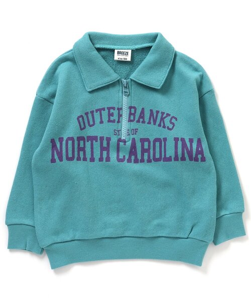 BREEZE（ブリーズ）の「【WEB限定】ハーフジップトレーナー（スウェット・キッズ・オレンジ/ターコイズブルー/ピンク/パープル・120/130/140/100/150/110/90）」の14枚目の写真