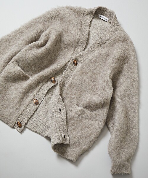 FREAK'S STORE(フリークスストア)の「FREAK’S STORE/フリークスストア リラックスフィット シャギーニットカーディガン(カーディガン/ボレロ・メンズ・オレンジ/ブラック/ベージュ/ブラウン/グリーン・LARGE/MEDIUM/SMALL)」の7枚目の写真