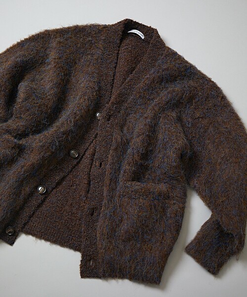 FREAK'S STORE(フリークスストア)の「FREAK’S STORE/フリークスストア リラックスフィット シャギーニットカーディガン(カーディガン/ボレロ・メンズ・オレンジ/ブラック/ベージュ/ブラウン/グリーン・LARGE/MEDIUM/SMALL)」の8枚目の写真
