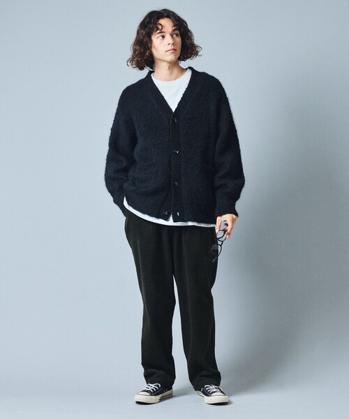 FREAK'S STORE(フリークスストア)の「FREAK’S STORE/フリークスストア リラックスフィット シャギーニットカーディガン(カーディガン/ボレロ・メンズ・オレンジ/ブラック/ベージュ/ブラウン/グリーン・LARGE/MEDIUM/SMALL)」の14枚目の写真