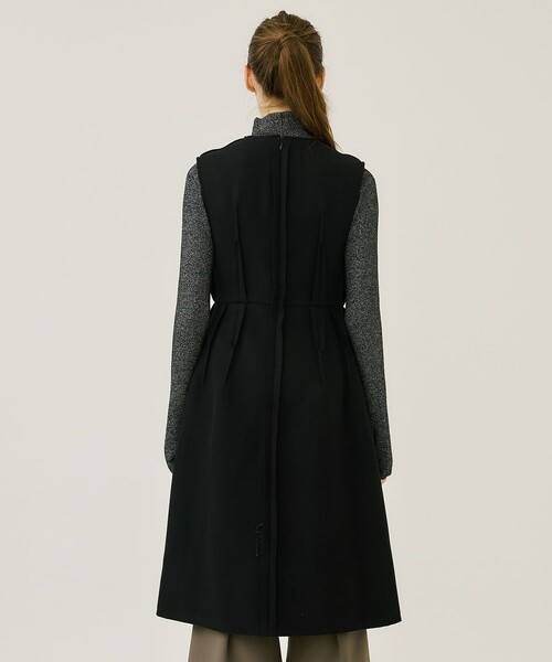 BELPER（ベルパー）の「【BELPER/ベルパー】MELTON DRESS/メルトンドレス（ワンピース・レディース・ブラック・FREE）」の6枚目の写真