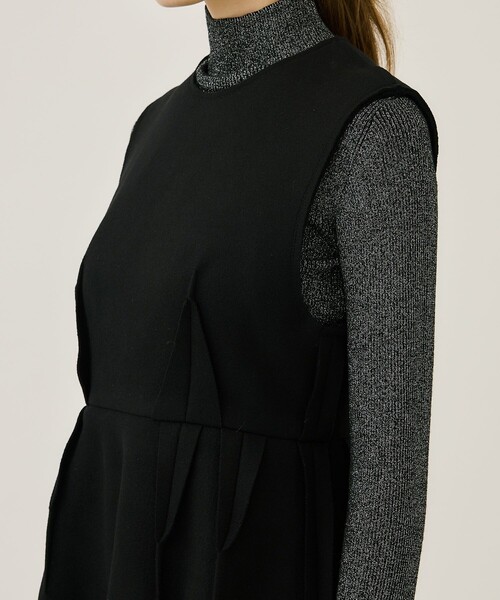 BELPER（ベルパー）の「【BELPER/ベルパー】MELTON DRESS/メルトンドレス（ワンピース・レディース・ブラック・FREE）」の8枚目の写真