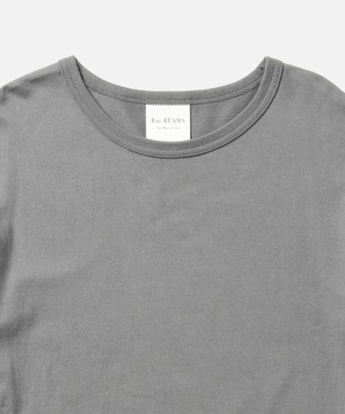 Ray BEAMS（レイビームス）の「Ray BEAMS / サイド フリンジ Tシャツ（Tシャツ/カットソー・レディース・オフホワイト/グレー/ブラック・ONE SIZE）」の14枚目の写真