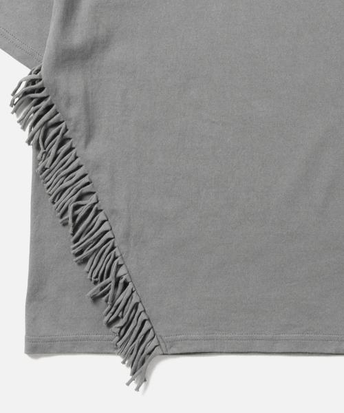 Ray BEAMS（レイビームス）の「Ray BEAMS / サイド フリンジ Tシャツ（Tシャツ/カットソー・レディース・オフホワイト/グレー/ブラック・ONE SIZE）」の16枚目の写真