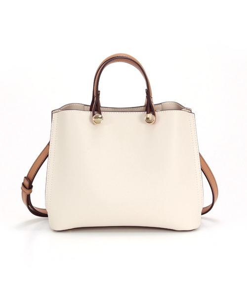 MIAN （ミアン）の「CLIVIA / ミニハンドバッグ（ハンドバッグ・レディース・グレー/アイボリー/ブラック/ライトイエロー/サックスブルー/ミント/モカ・FREE）」の9枚目の写真