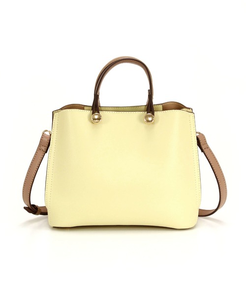 MIAN （ミアン）の「CLIVIA / ミニハンドバッグ（ハンドバッグ・レディース・グレー/アイボリー/ブラック/ライトイエロー/サックスブルー/ミント/モカ・FREE）」の13枚目の写真