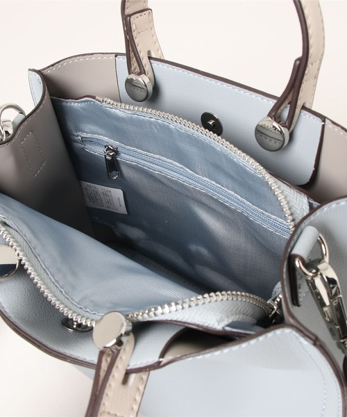 MIAN （ミアン）の「CLIVIA / ミニハンドバッグ（ハンドバッグ・レディース・グレー/アイボリー/ブラック/ライトイエロー/サックスブルー/ミント/モカ・FREE）」の16枚目の写真