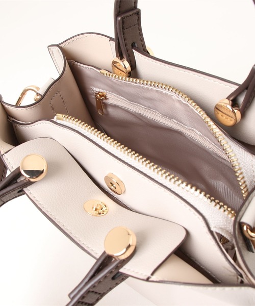 MIAN （ミアン）の「CLIVIA / ミニハンドバッグ（ハンドバッグ・レディース・グレー/アイボリー/ブラック/ライトイエロー/サックスブルー/ミント/モカ・FREE）」の19枚目の写真