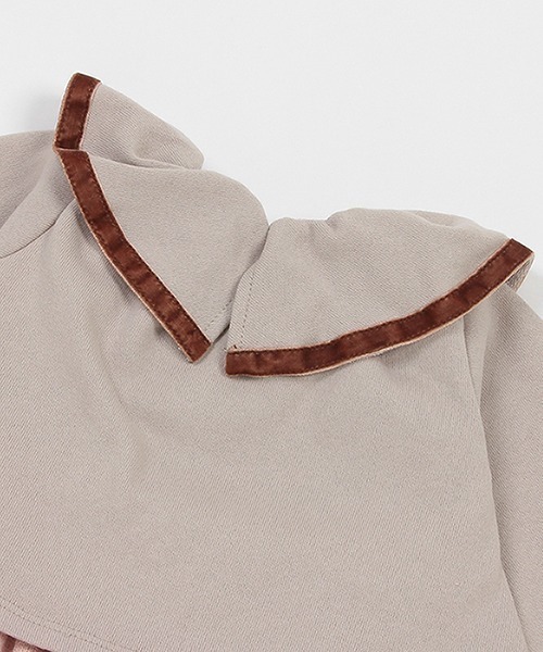 petit main(プティマイン)の「【リンク】フリル衿セットアップ(ベビー)(アンサンブル・キッズ・アイボリー/ライトベージュ/チャコール・80cm/70cm)」の10枚目の写真