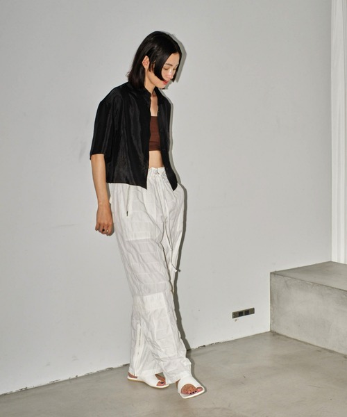 TODAYFUL（トゥデイフル）の「プライドカーゴパンツ（カーゴパンツ・レディース・ホワイト/ブラック・36inch/38inch）」の3枚目の写真