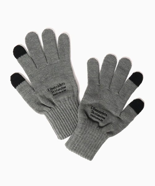 Liberaiders（リベレイダース）の「Liberaiders/リベレイダース LR E-TOUCH KNITTING GLOVE 手袋（手袋・メンズ・グレー/ブラック・ONE SIZE）」の11枚目の写真