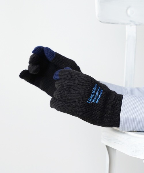 Liberaiders（リベレイダース）の「Liberaiders/リベレイダース LR E-TOUCH KNITTING GLOVE 手袋（手袋・メンズ・グレー/ブラック・ONE SIZE）」の14枚目の写真