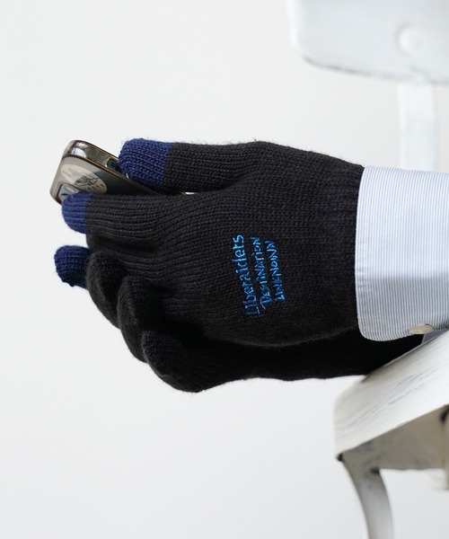 Liberaiders（リベレイダース）の「Liberaiders/リベレイダース LR E-TOUCH KNITTING GLOVE 手袋（手袋・メンズ・グレー/ブラック・ONE SIZE）」の15枚目の写真
